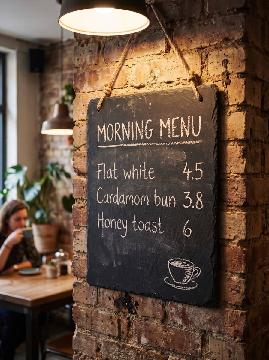 A chalk menu that reads