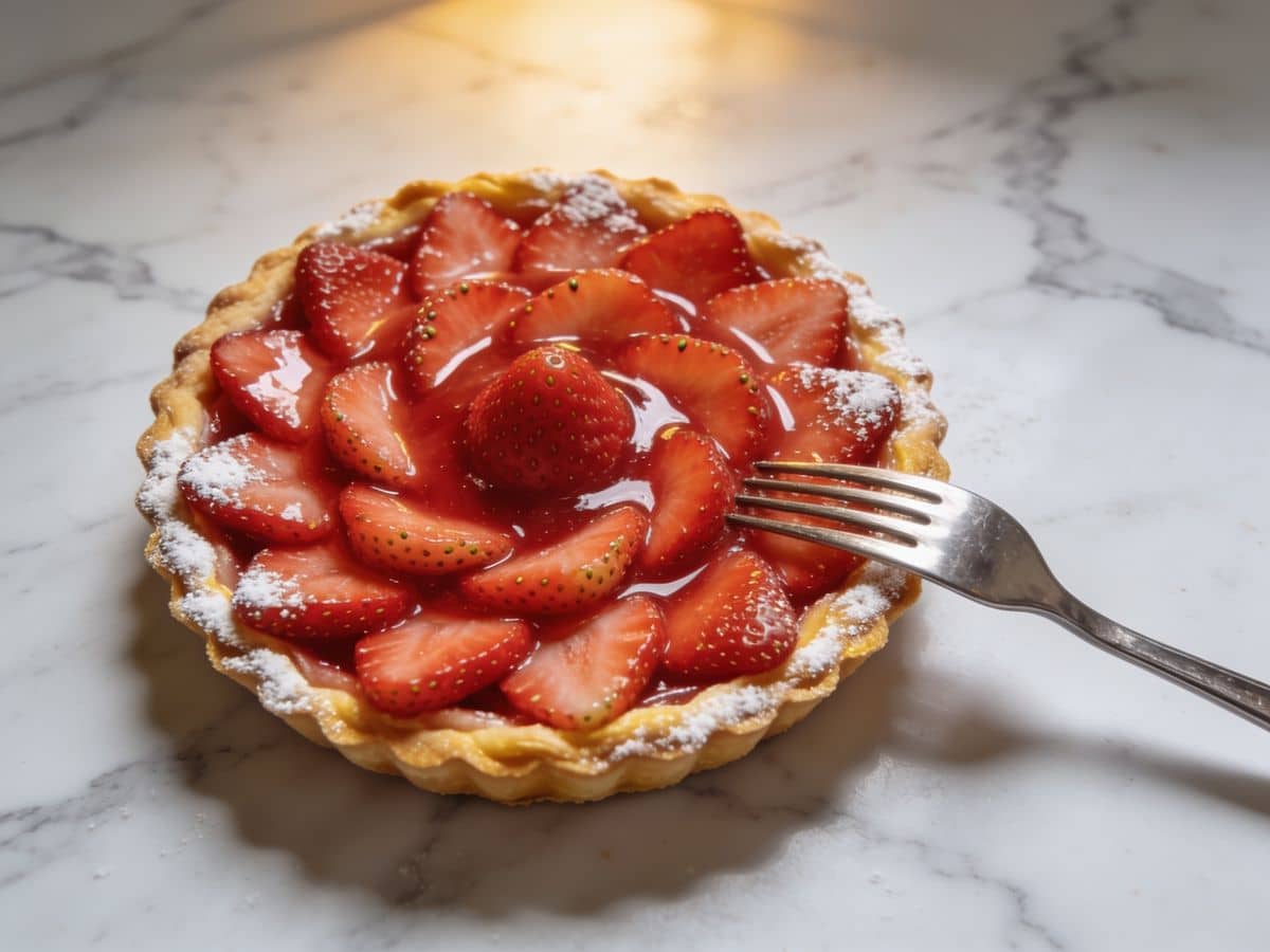 Glaze and sugar, overhead